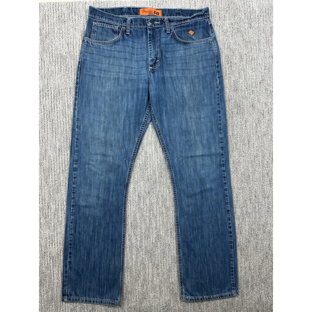 Wrangler 20X FR Jeans Mens 34x34 (Fits 35x34) HRC2 Fire Resistant Bootcut Denim
